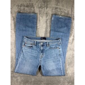 GAP Bootcut Women's Mid Rise Light Wash Jeans Y2K Flare Style Casual Everyday 8
